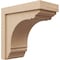 Ekena Millwork 8"W x 16"D x 16"H Classic Warren Rough Cedar Woodgrain TimberThane Corbel, Primed Tan CORUR08X16X16WARRCPR - alternate 1